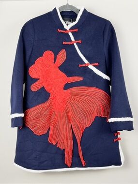 Keiko Korean Frog Closure Fish Jacket